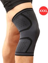 Bovista Sportbrace Knie - Kniebrace - Knee Sleeves Powerlifting - Knee Support - Compressie Knie Brace - Knee Wraps - Dames - Heren - Zwart - Maat XXXL