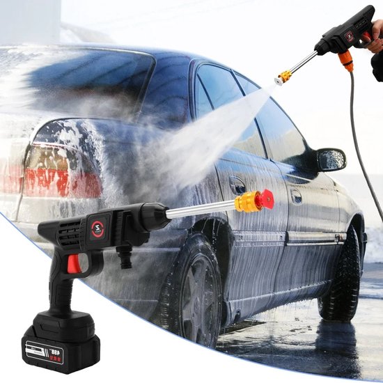 Seastone - Draadloze hogedrukreiniger - met accu en oplader - 20000mAh -hoge druk reiniger - instelbaar - 50 BAR - inclusief waterslang van Seastone — afbeelding 5