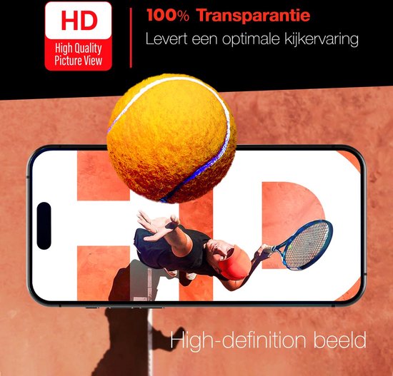 Protecteur d'écran - Convient pour iPhone Plus Protecteur d'écran en Tempered Glass - 2 pièces Extra Strong - verre de protection