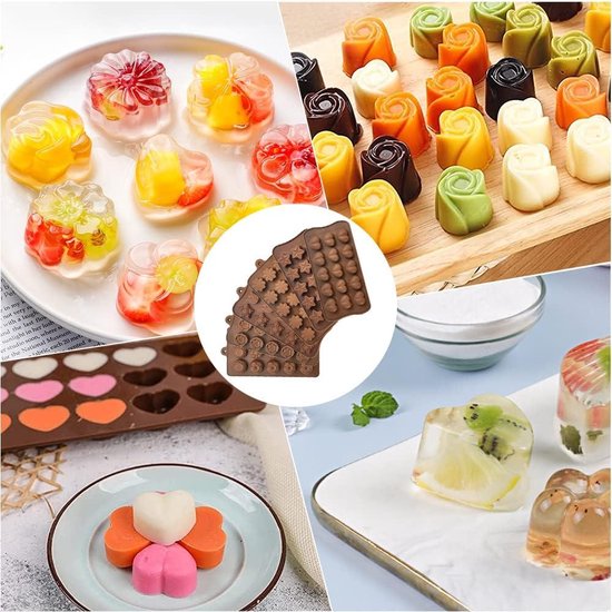 Chocoladevormen Siliconen Chocolade Snoep Gelei Mallen, Zeep Mallen, Siliconen Bakvormen Snoep Mallen Maker Set for IJs Zeep Wax Bakken DIY Tool(Bees' Nest
