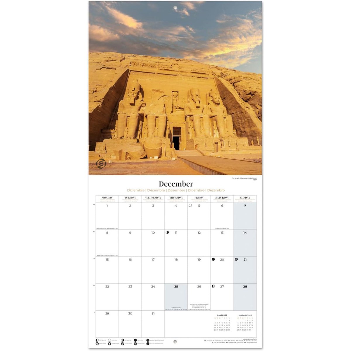 Equivera Jaarkalender 2025 - Maandkalender - Jaar Kalender - Jaarkalender - Jaarplanner - Kalender 2025