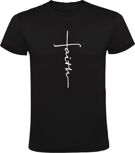 Foto: Faith heren t shirt geloof god jezus christelijk gelovig bijbel godsdienst religie vertrouwen