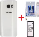 Achterkant + batterij geschikt voor Samsung Galaxy S7 Edge - wit