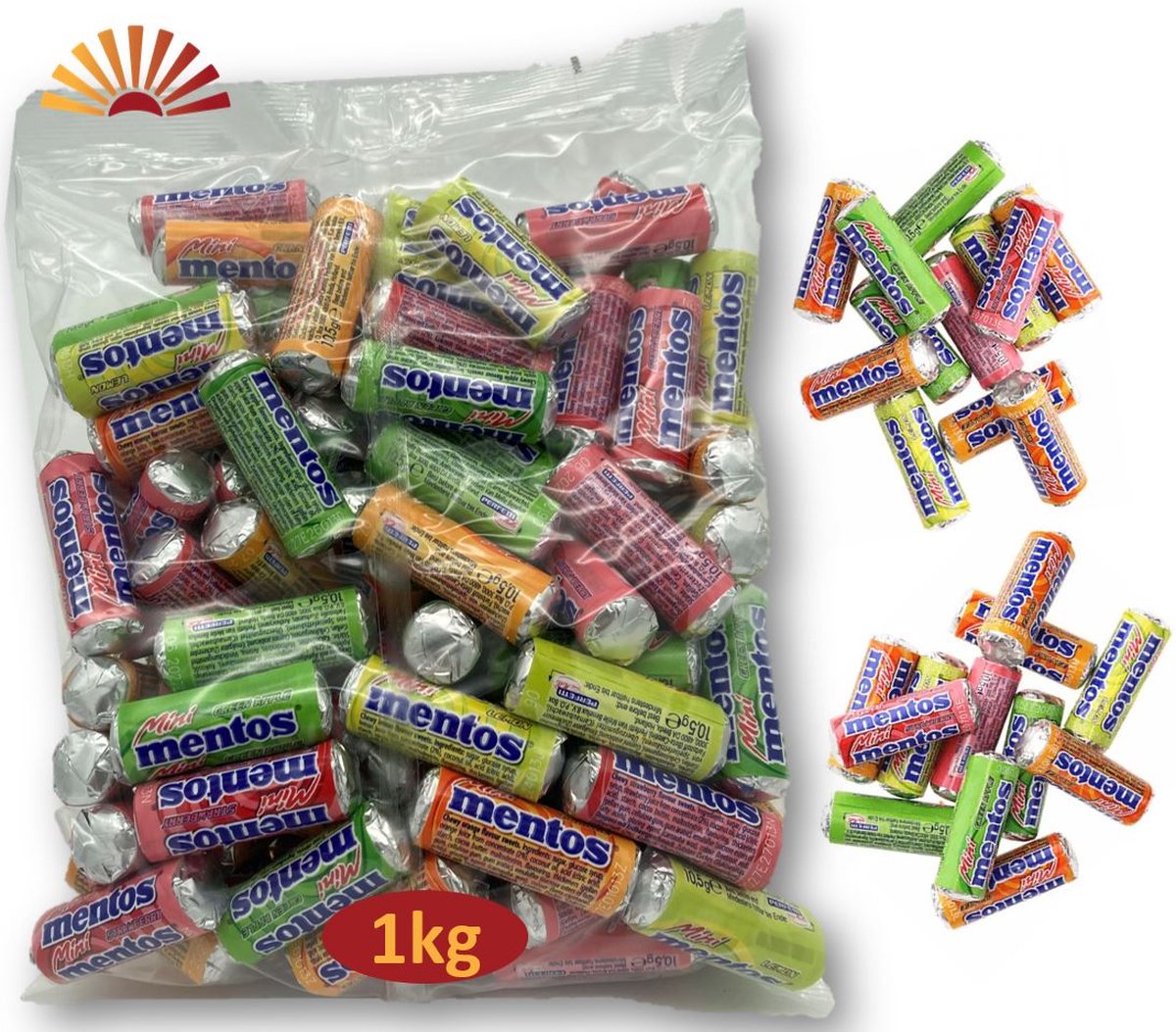 Mentos Mini fruit assorti (3x 1 kg)