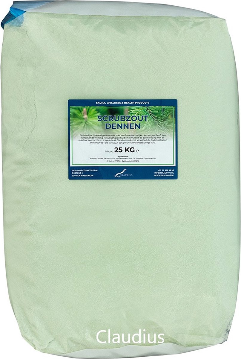 Goedkoopste Scrubzout Dennen - 25 kg - Hydraterende Lichaamsscrub