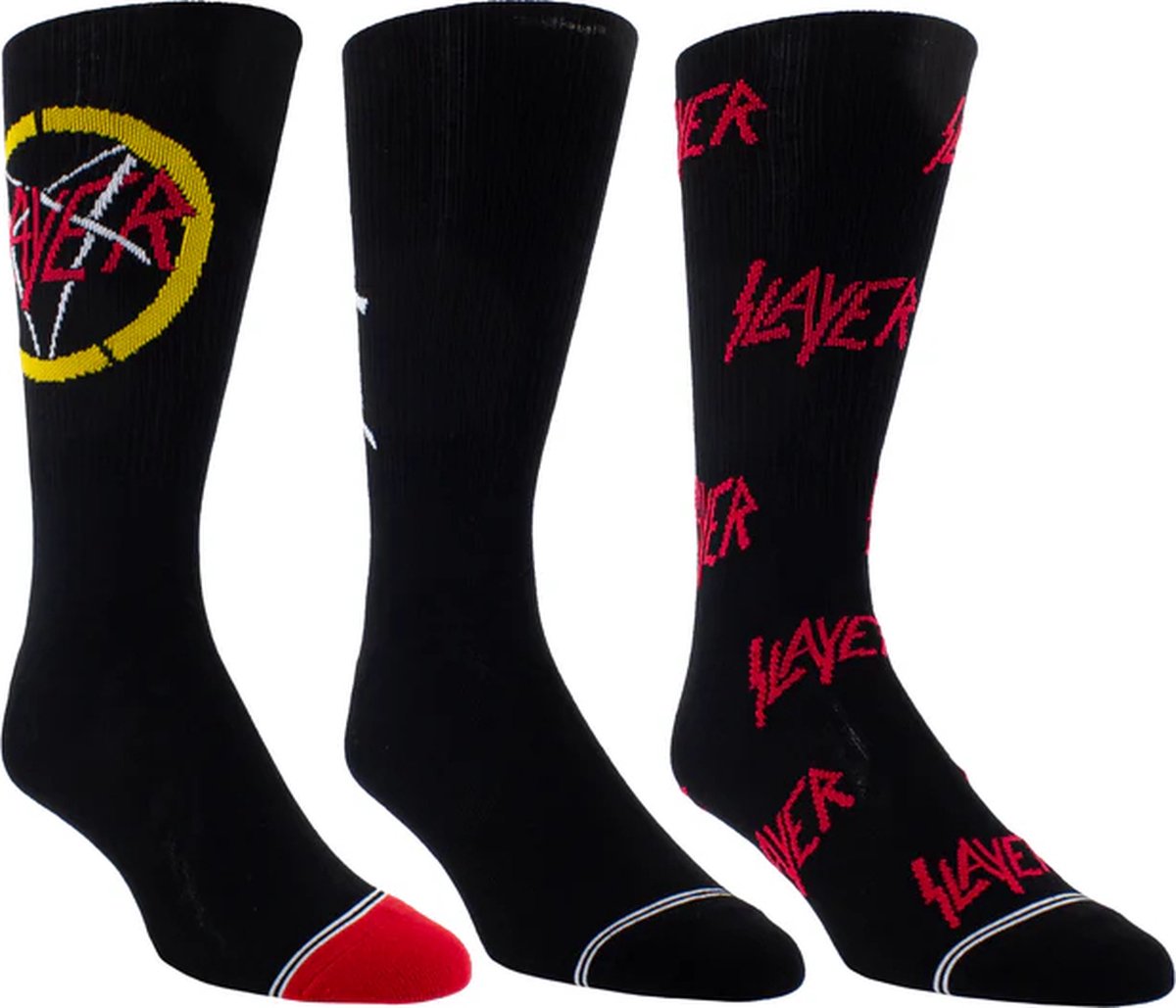 Slayer Assorted Crew Socks 3 Pack (One Size - EU 40-46)