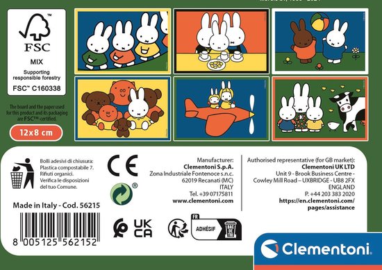 Clementoni - 6 Blokken Puzzel - Nijntje - 6 afbeeldingen - Vanaf 2 jaar van Merkloos — afbeelding 4