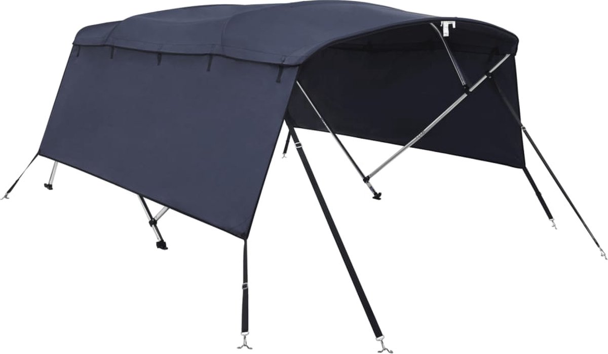 vidaXL - Biminitop - 4 - bogen - met - zijwanden - 243x(230-244)x137 - cm