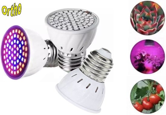 Foto: Ortho 3 stuks groeilamp bloeilamp kweeklamp groeilamp planten grow light groeilamp led groeilamp grote fitting groeilamp e27