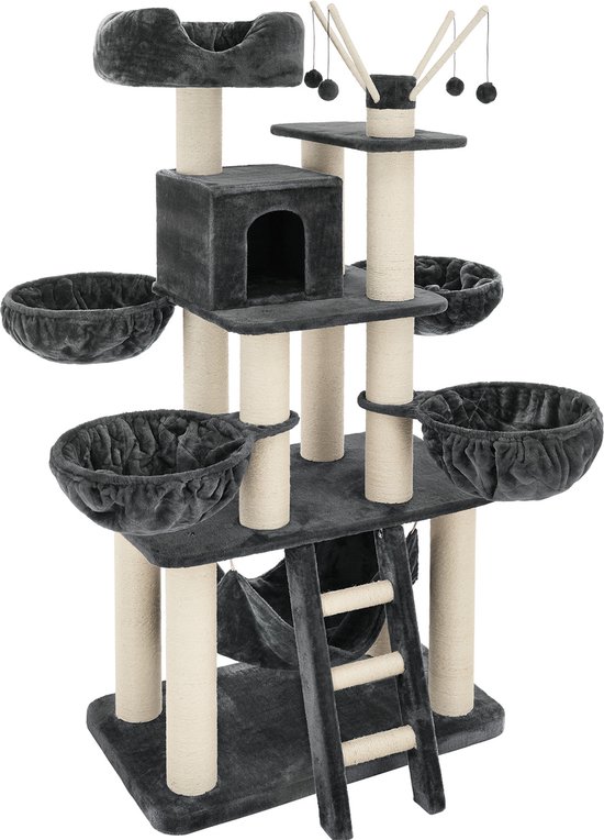 Krabpaal In Hoogte Verstelbaar - Kattenkrabpaal - Krabpaal Voor Katten Kattenspeeltjes Katten Grijs 40x30x (230260) Cm Krabpaal In Hoogte Verstelbaar - Kattenkrabpaal - Krabpaal Voor Katten Kattenspeeltjes Katten Grijs 40x30x (230260) Cm