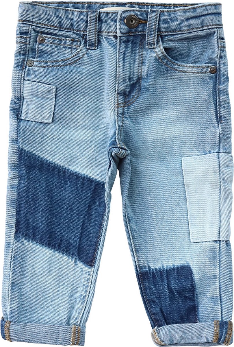 Your Wishes Patchwork Jeans Jeans Jongens - Broek - Blauw - Maat 140