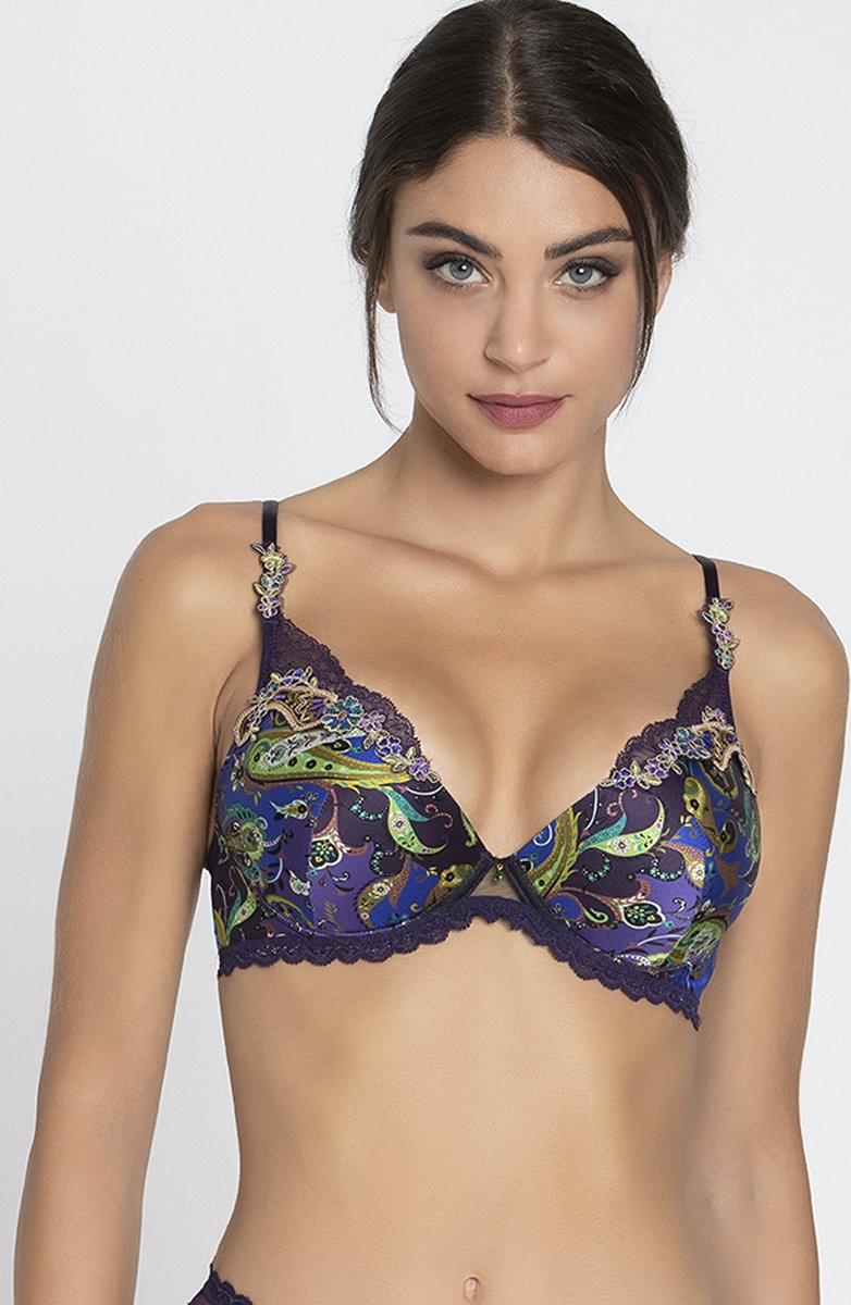 Lise Charmel Dentelle Cashmer - Push-up BH - multicolor - ACH8551 - 80C / FR Blauw