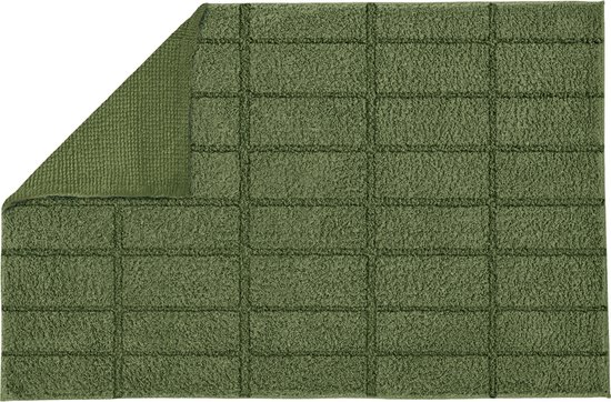 Badmat - Mat voor in de Badkamer Padova grijs 70 x 120 cm antraciet