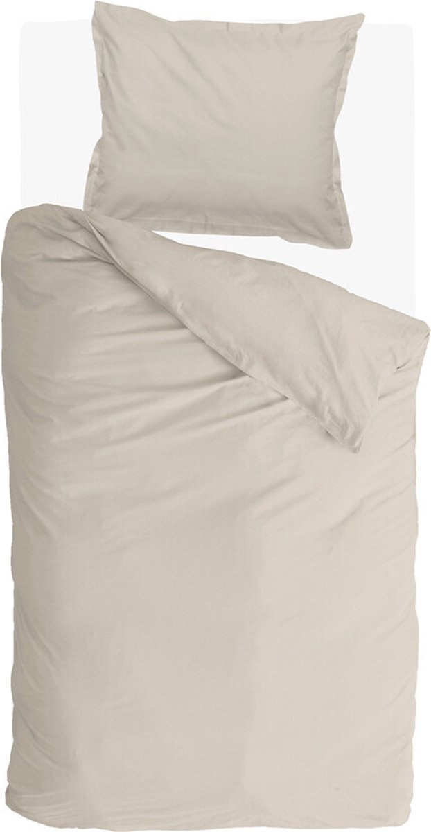 Walra Dekbedovertrek Vintage Satin - 140x220 - 100% Katoen - Zand