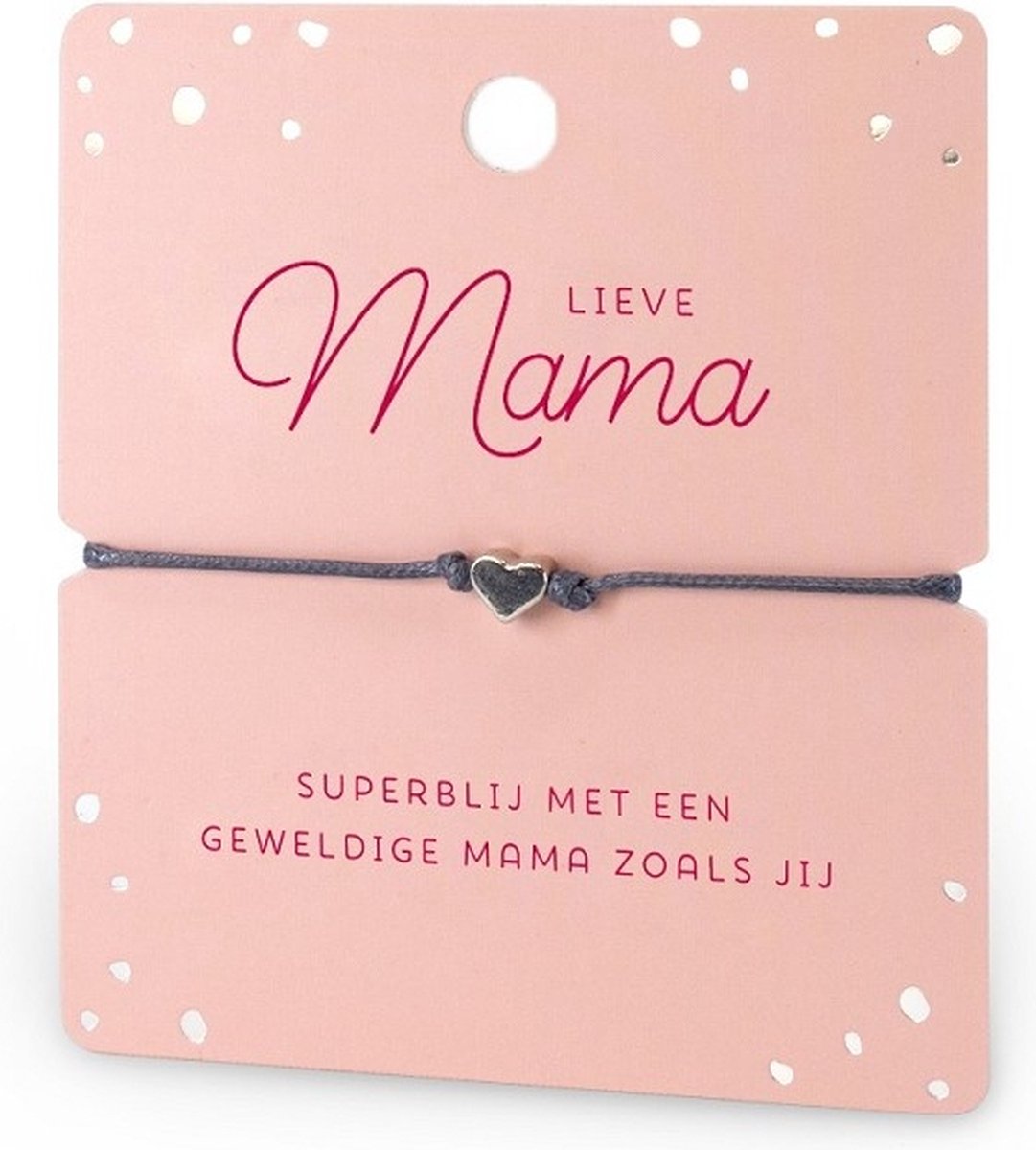 Armband - Hartje - Lieve mama - Hartje - moederdag - cadeautje