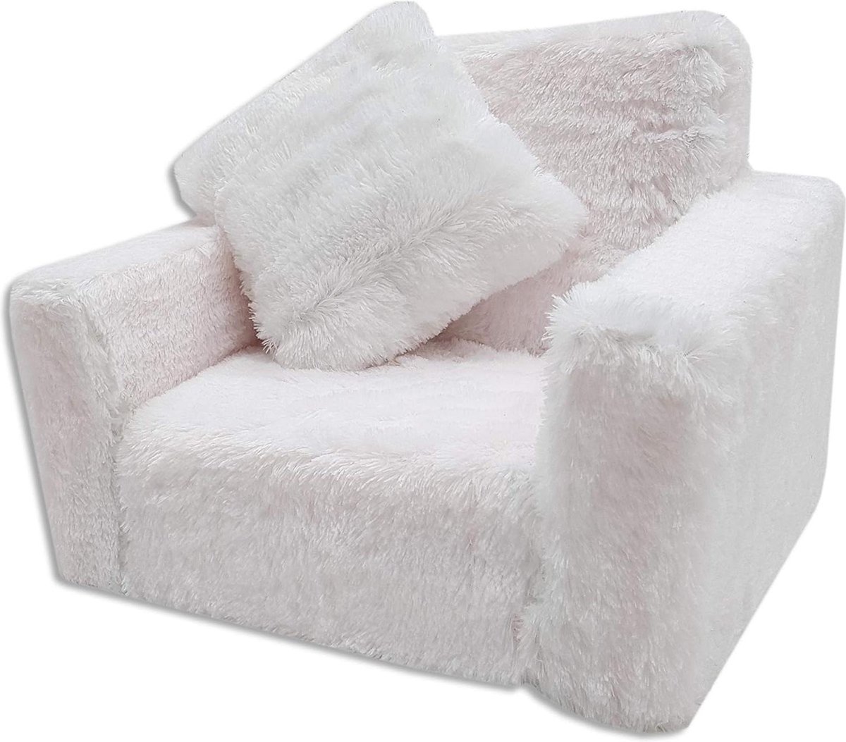 Kinderstoel - relaxstoel knuffelstoel wit voor kinderen kinderzetel