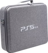 K&G Luxe PS5 Slim Case - Valise PS5 Slim - Sac de rangement - Multifonctionnel - Étanche - Accessoires de vêtements pour bébé adaptés à Playstation 5 - Étui de voyage - Grijs