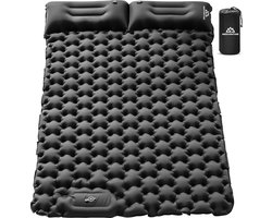 needventure® Slaapmat 2 persoons - Zelfopblazend door Ingebouwde Voetpomp - Slaapmatje - Camping Matras - Camping Bedje - Opvouwbaar Logeer Matras - Luchtbed - Luchtmatras - 2 Persoons