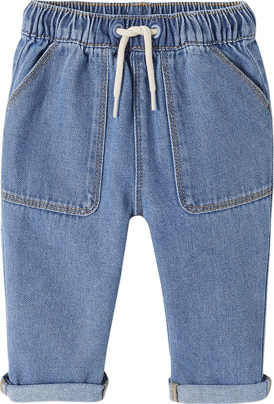 Babyjeans met elastische taille stone