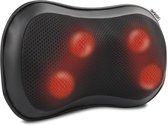 Bol.com Neck and Back Shiatsu Massage Pillow with Warmth - Deep Kneading Massager - 3 Speeds for Muscle Shoulder Relaxation - Ho... aanbieding