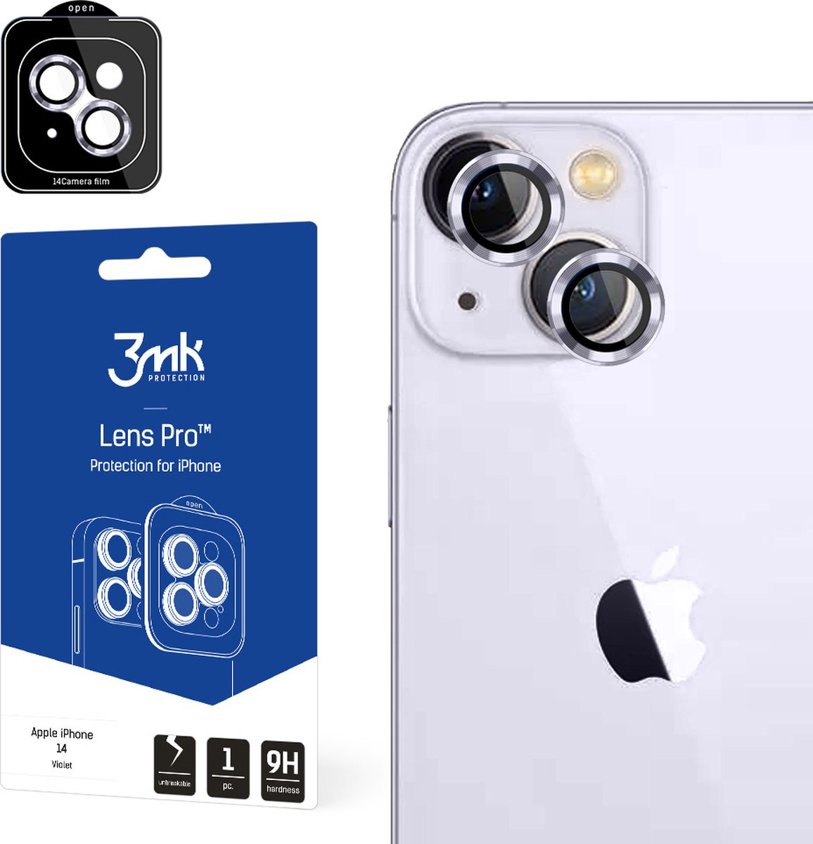 Apple iPhone 14 - 3mk Lens Protection Pro Violet