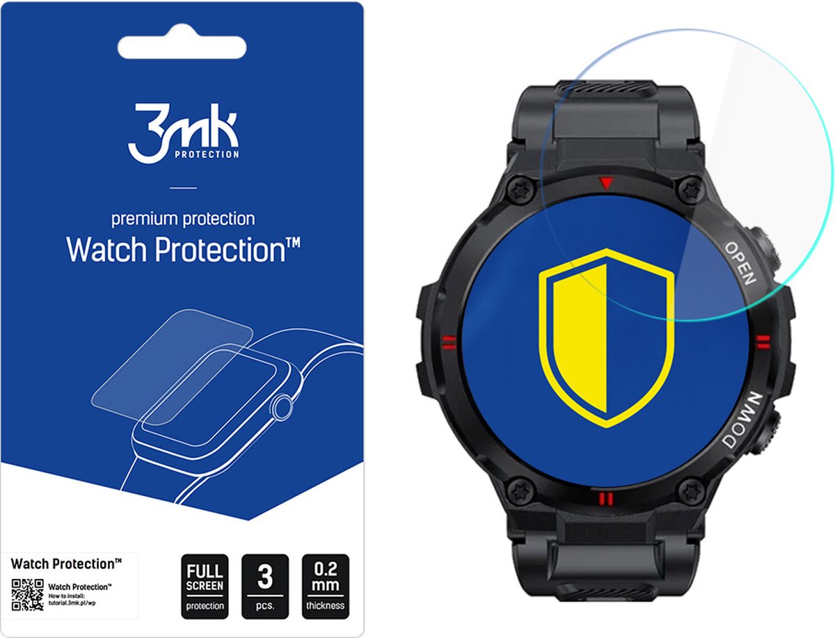 Garett Sport Tactic - 3mk Watch Protection v. FlexibleGlass Lite