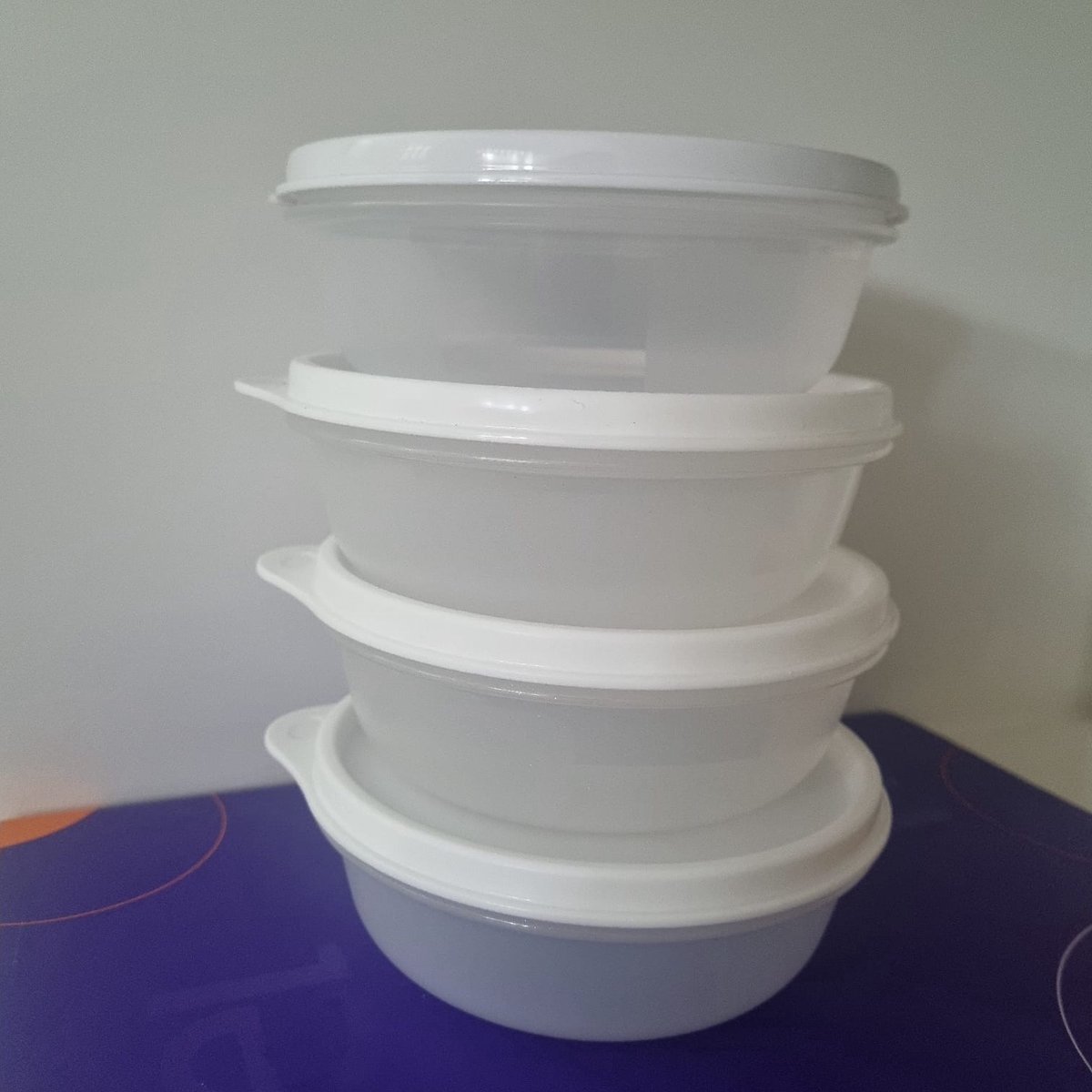 Tupperware Ruimtekommen Set 4x 300 ml Wit