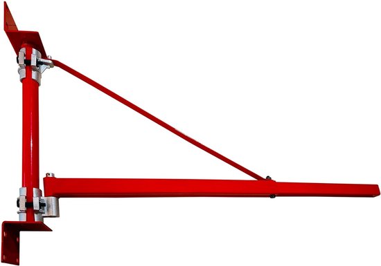 Elektrische Takelsteunarm 600kg Draagvermogen Takelhouder Zwenkarm Met Stang Stalen Takelframe 180 Draaibaar Steigertakel Hefarm Liertakelarm Voor Werkplaatsgarage P 010680499173