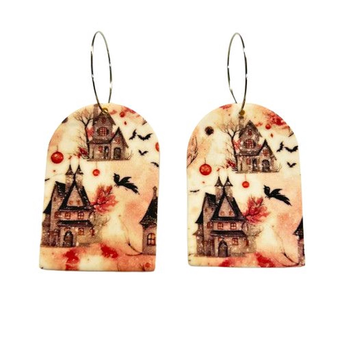 2 Love It – Haunted House – Dames – Oorhangers – Lichtgewicht