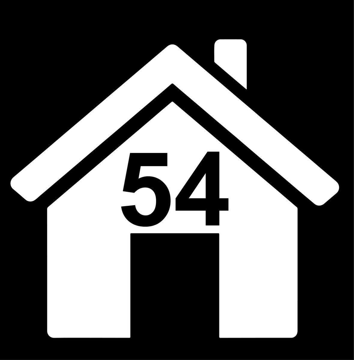 Kliko sticker met huis nummer