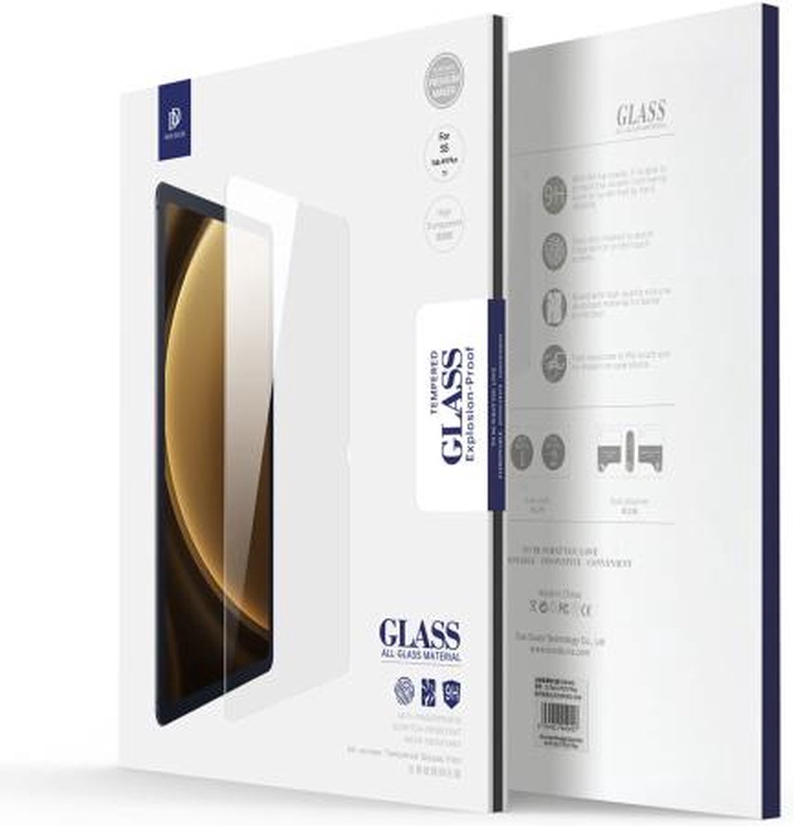 Dux Ducis - 2 Pack - Screenprotector geschikt voor OPPO Pad 2/OnePlus Pad - 11.61 Inch - 2.5D - Tempered Glass Screenprotector - Transparant