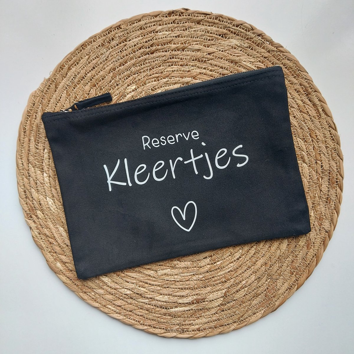 Het blije snoetje - organizer luiertas - reserve kleertjes - etui - luiertas - Organizer zakje mombag / luiertas- kraamcadeau - Zwart