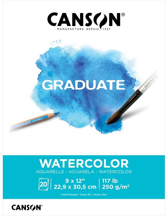 Canson – aquarelblok – Graduate Series Watercolor Pad – C525008003