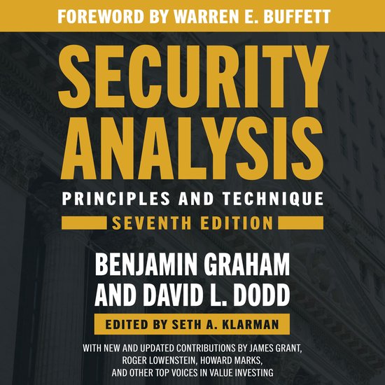 Security Analysis, Seventh Edition - cover
