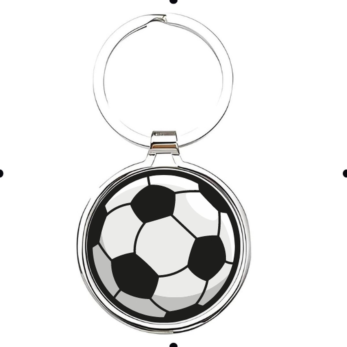 Akyol - Voetbal Sleutelhanger - voetbal - liefhebber - Cadeau - Sport - 2,5 x 2,5 CM