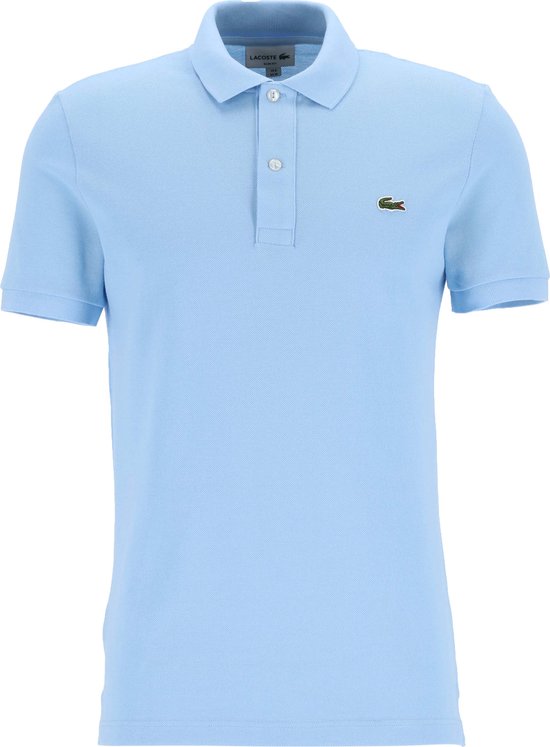 Lacoste Pique Poloshirt Lichtblauw - Maat M - Heren