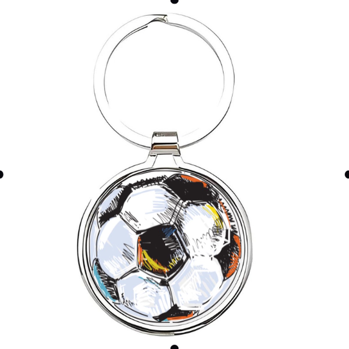 Akyol - Voetbal Sleutelhanger - voetbal - liefhebber - Cadeau - Sport - 2,5 x 2,5 CM