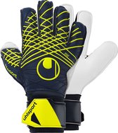 Uhlsport Prediction Soft Flex Frame Keepershandschoenen - Marine / Wit / Fluogeel | Maat: 5.5