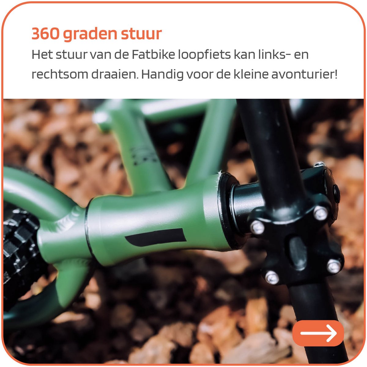 Jobber Toys Loopfiets 3 jaar - Fatbike Loopfietsen Dikke Banden 14inch — afbeelding 8