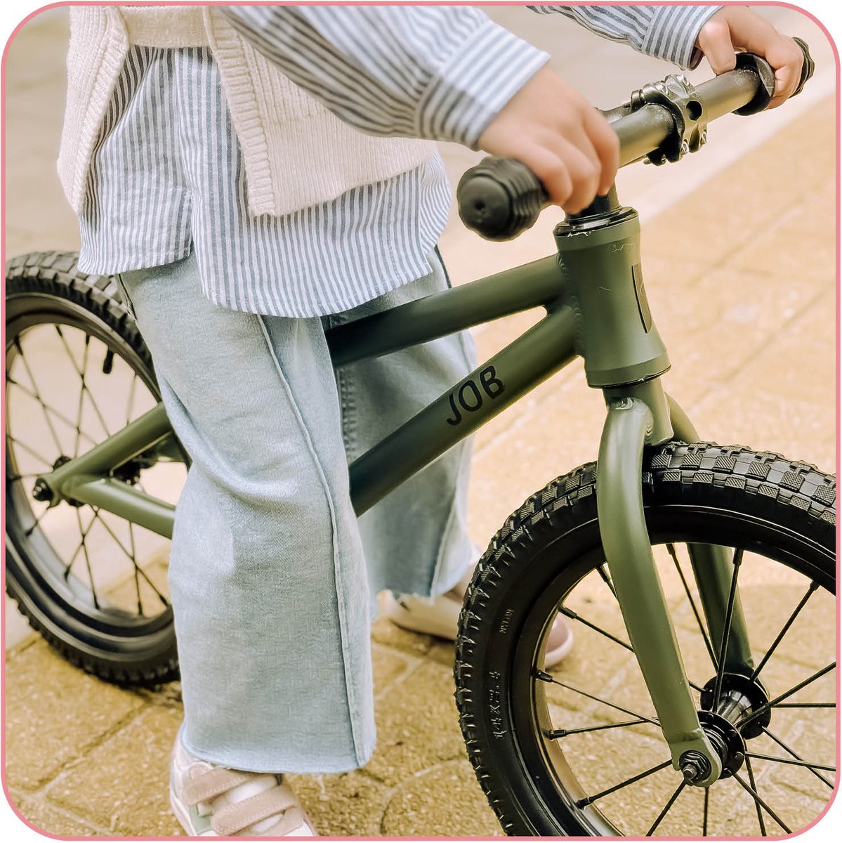 Jobber Toys Loopfiets 3 jaar - Fatbike Loopfietsen Dikke Banden 14inch — afbeelding 13