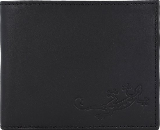 Portachiavi In Pelle Oxmox – Modello Lizard, Nero, Con Cerniera E Catelle Interne, Regalo In Scatola - 2