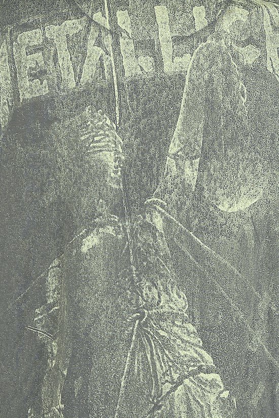 Tshirt Homme Metallica -XL- And Justice For All Neon Grijs