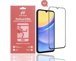 GB ProGuard Elite Screenprotector voor Samsung Galaxy A15 – 2 stuks – Gehard Glas – Volledige Dekking – Krasbestendig & Schokabsorberend