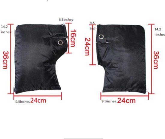 Bovista Gants de scooter - Moto - Cyclomoteur - Vélo - Manchons - Manchons - Imperméables - Imperméables - Groot