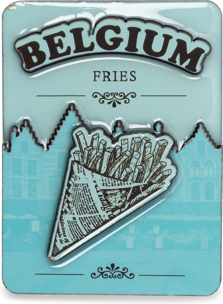 Memoriez 2D Magneet Friet Blauw