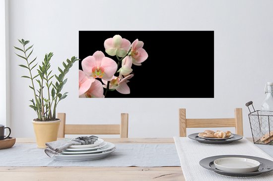 Stickers muraux - Feuille autocollante - Orchidée - Fleurs - Rose - Nature morte - Flora - 80x40 cm - Feuille adhésive - Stickers muraux chambre enfant - Papier peint autocollant - Papier peint autocollant - Feuille autocollante