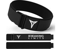 Breaking Limits Lifting Belt – Powerliftriem/Gewichthefriem – Fitness Riem – Crossfit – Weightlifting & Deadlift Belt (L)