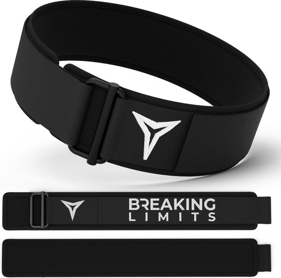 Breaking Limits Lifting Belt – Powerliftriem/Gewichthefriem – Fitness Riem – Crossfit – Weightlifting & Deadlift Belt (L)
