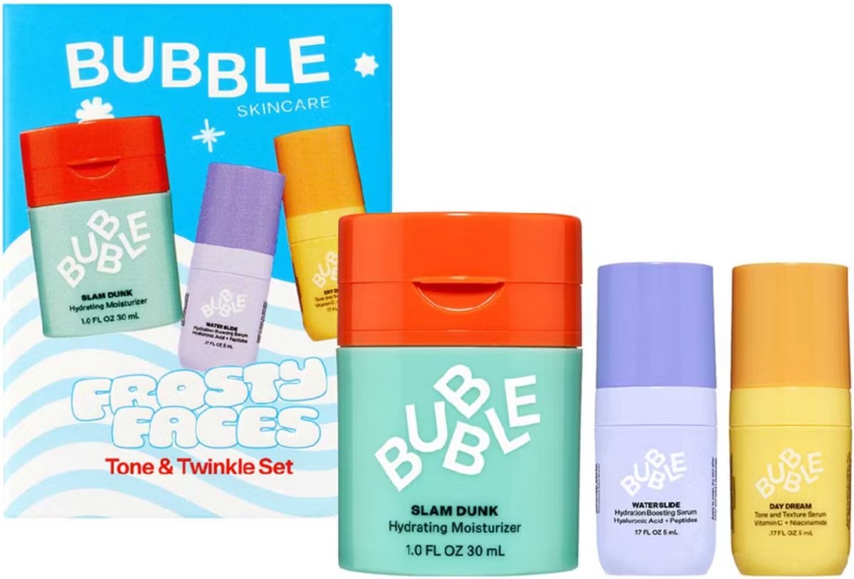 Goedkoopste Bubble Skincare Frosty Faces Tone & Twinkle Set - Huidverzorgingsset