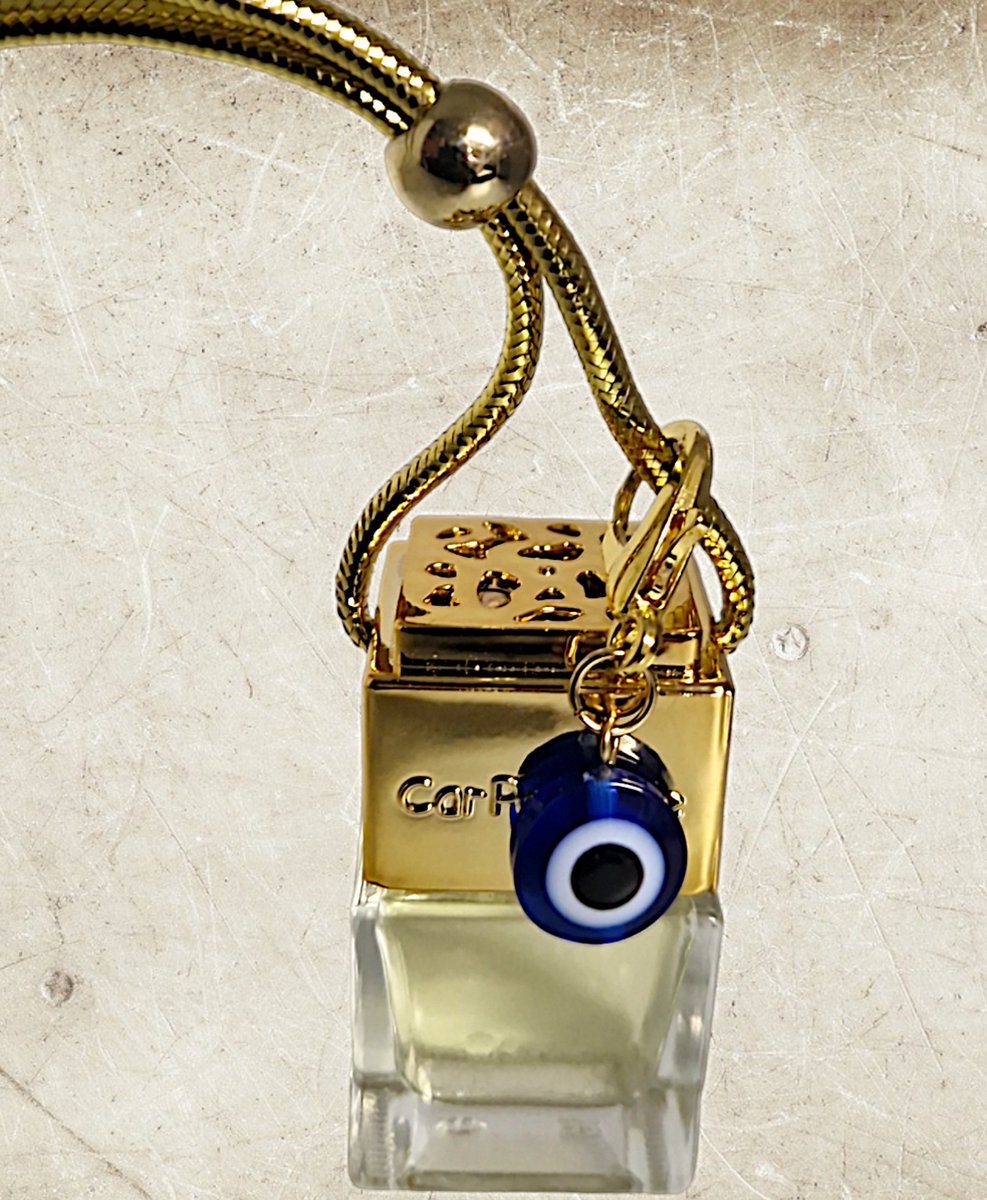 Goedkoopste Autoparfum Lucky Gold | met geluksbrenger | AANBIEDING | 8ml | Evil Eye | Nazar Boncuk | Vanille Orchids | Geïnspireerd door Traditional Hammam Ritual Overseas | Auto parfum | Autogeurtje | Verjaardagscadeau | Bedankt cadeautje | Luchtverfisser